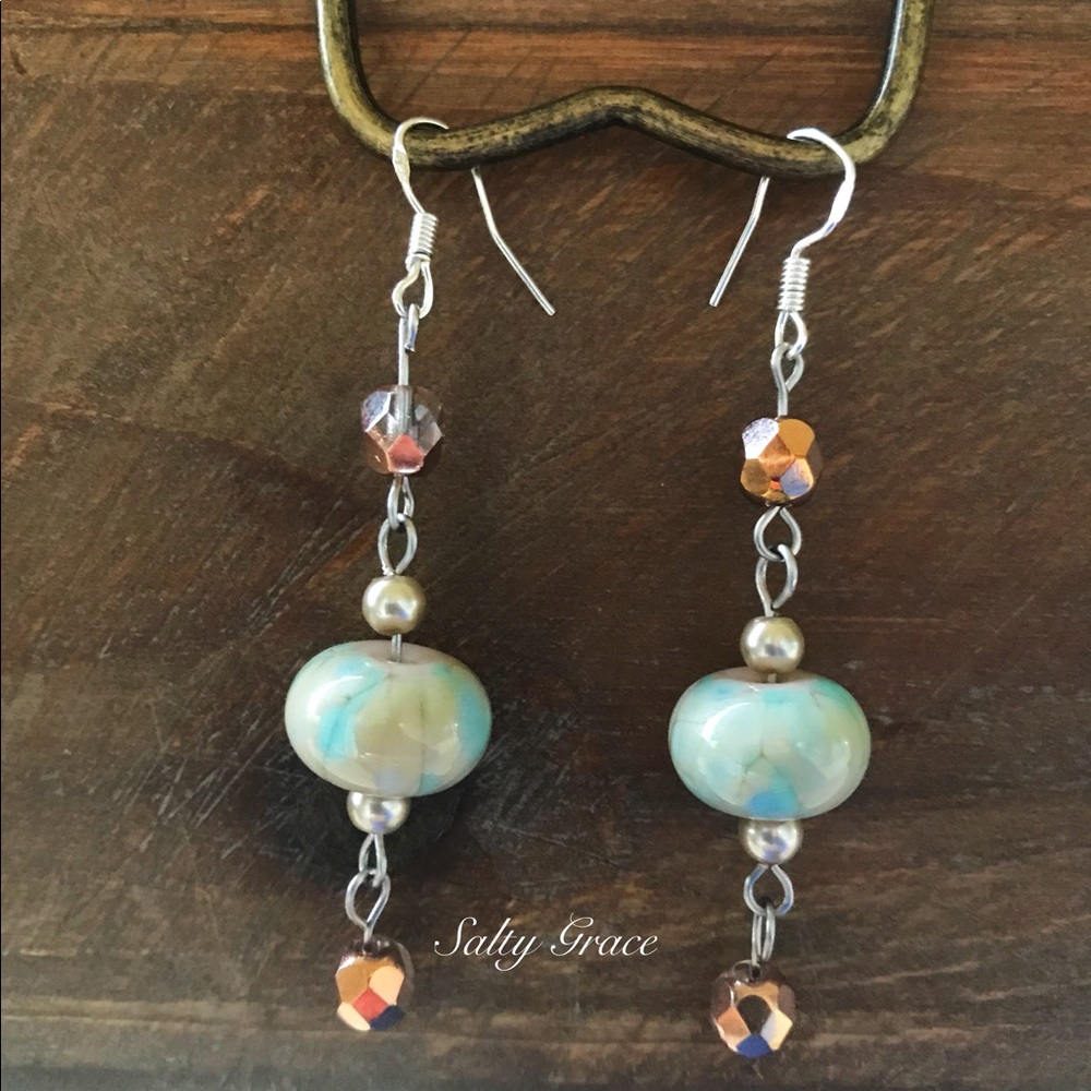 Pastel palette Artisan sterling silver hand made